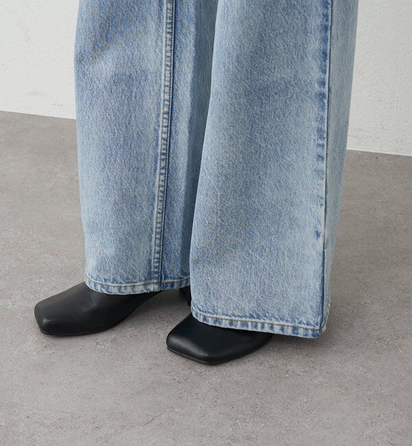  「【ainode】フレアパンツ」|デニム|