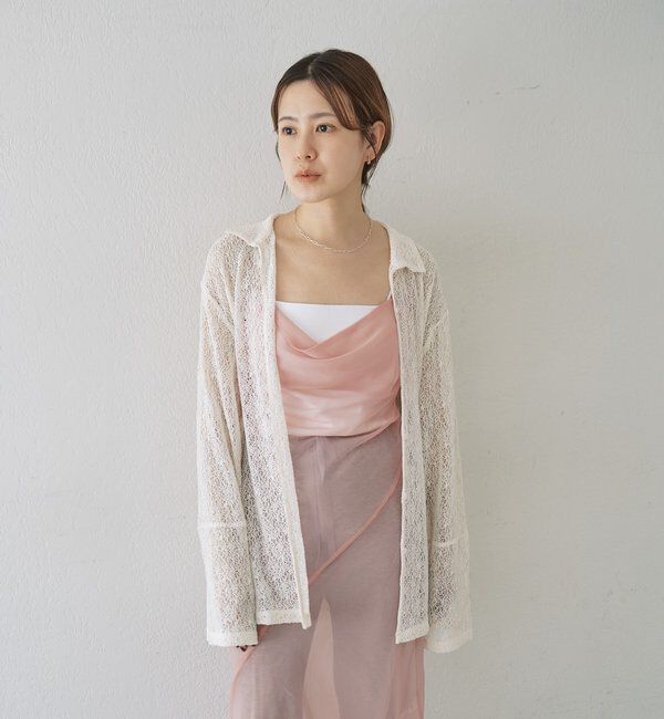  「絡みレースシャツ&times;ビスチェSET」|Tシャツ・カットソー|