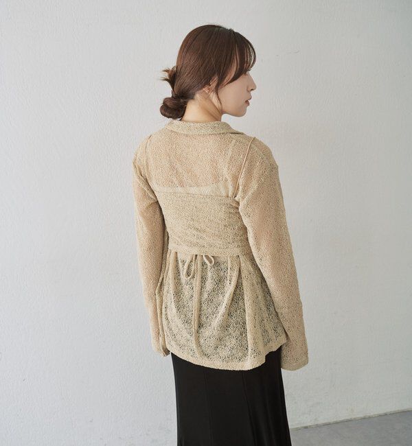  「絡みレースシャツ&times;ビスチェSET」|Tシャツ・カットソー|