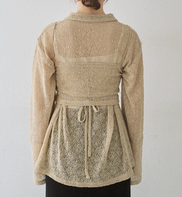  「絡みレースシャツ&times;ビスチェSET」|Tシャツ・カットソー|