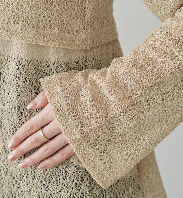  「絡みレースシャツ&times;ビスチェSET」|Tシャツ・カットソー|