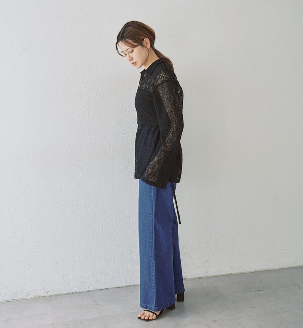  「絡みレースシャツ&times;ビスチェSET」|Tシャツ・カットソー|