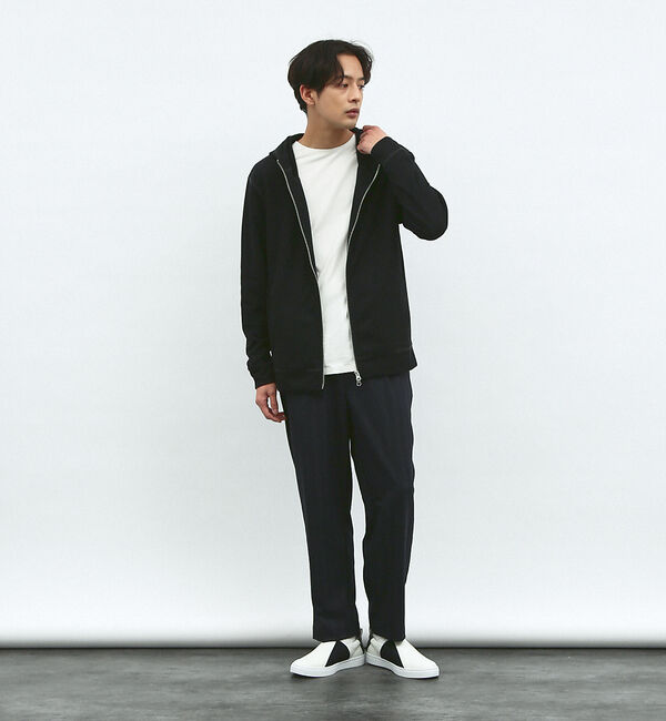 ABAHOUSE「【袖配色ステッチ】ジップアップ パーカー」|パーカー|