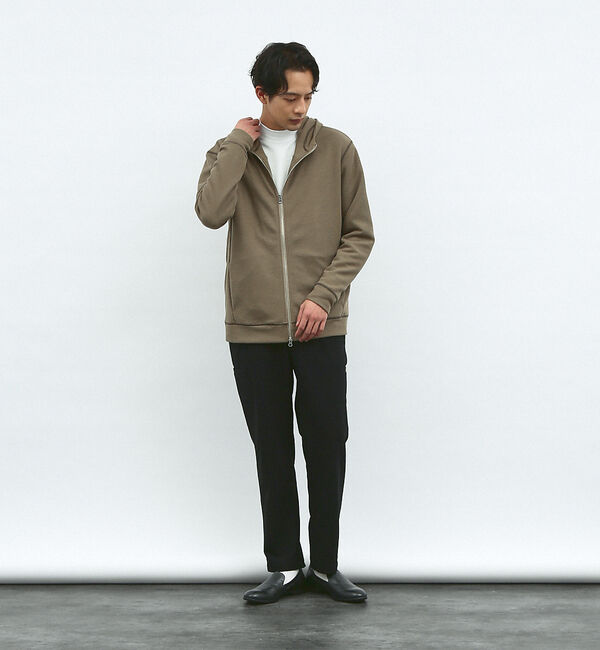 ABAHOUSE「【袖配色ステッチ】ジップアップ パーカー」|パーカー|