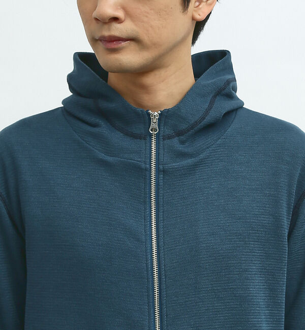 ABAHOUSE「【袖配色ステッチ】ジップアップ パーカー」|パーカー|