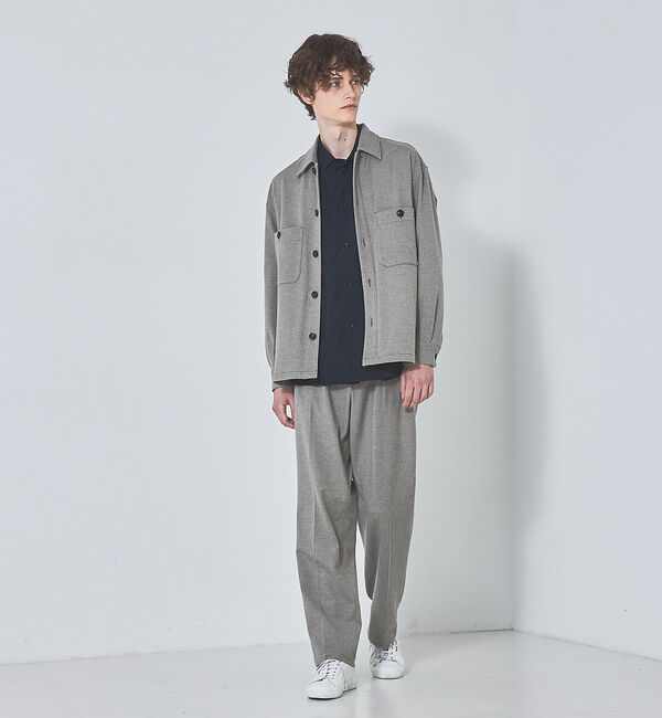 ABAHOUSE「【セットアップ対応】T/R フランス綾 CPO ブルゾン/シャツ」|シャツ・ブラウス|