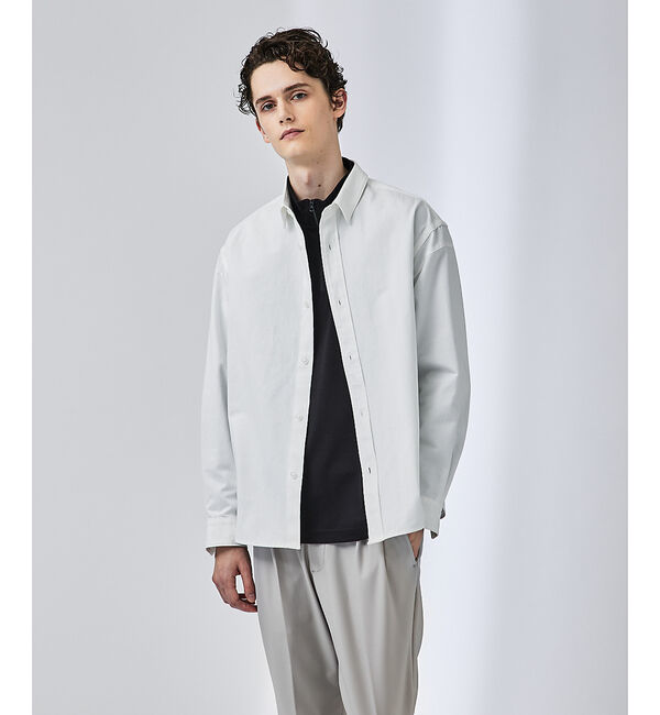 ABAHOUSE「【ラインスリーブ】オックスフォードシャツ / シャツブルゾン」|シャツ・ブラウス|ホワイト