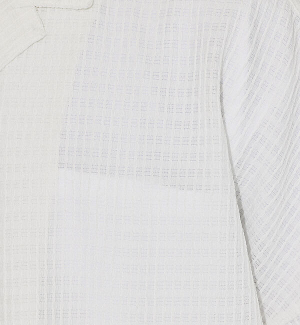 ABAHOUSE「【ブロック柄】ストレッチ シアーシャツ」|シャツ・ブラウス|