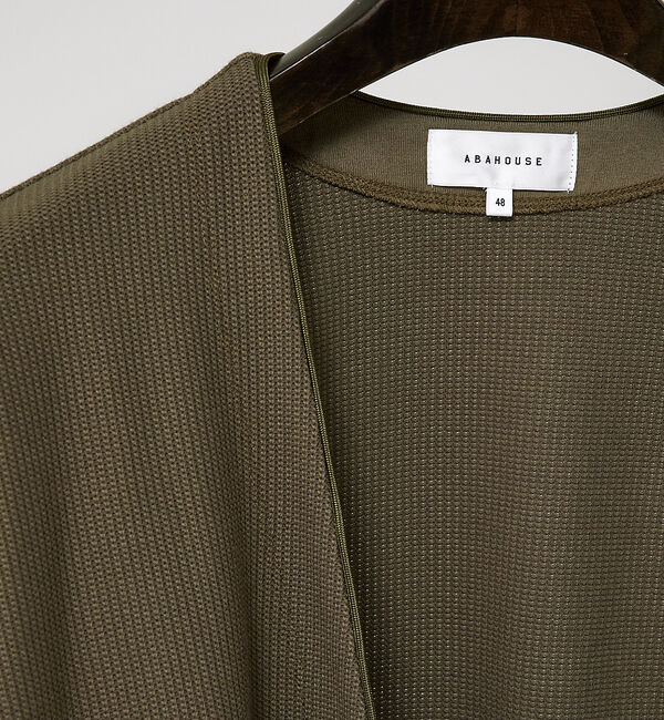 ABAHOUSE「ラッセルカノコ  2ボタン 比翼 カーディガン」|カーディガン|