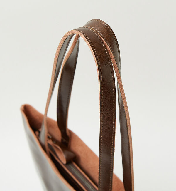 ABAHOUSE「スプリットレザー縦型トートバッグ」|トートバッグ|