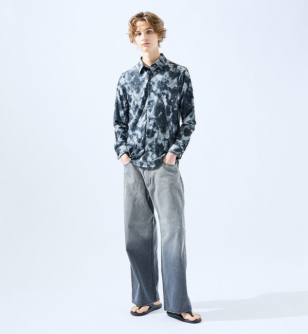 ABAHOUSE「SLUB DENIM BAGGY PANTS /スラブ デニム バギー パンツ/」|デニム|