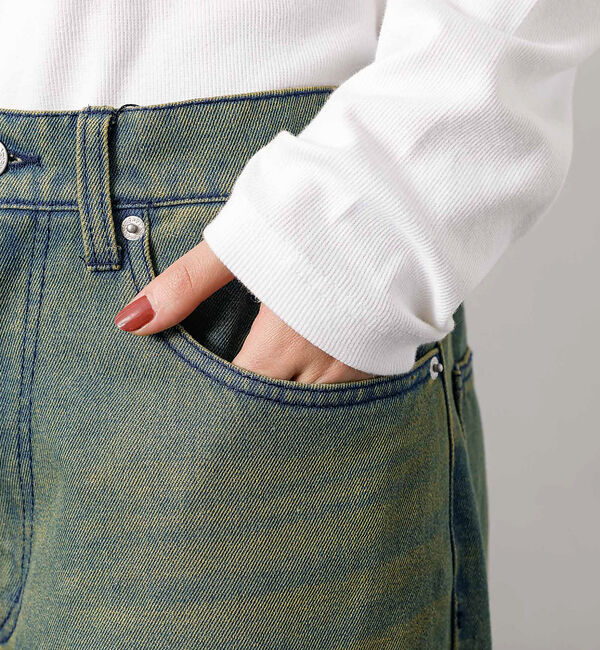 ABAHOUSE「SLUB DENIM BAGGY PANTS /スラブ デニム バギー パンツ/」|デニム|