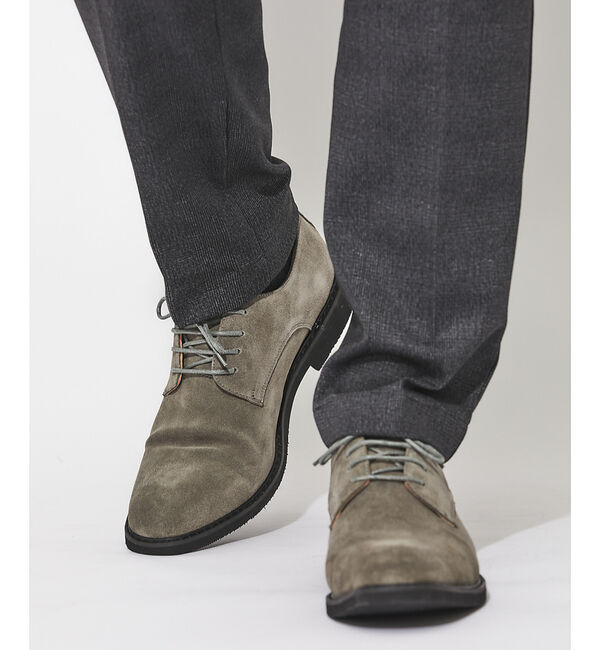 ABAHOUSE「スウェード プレーントゥ シューズ」|その他|グレー