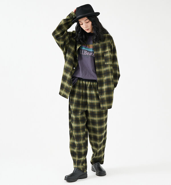 ABAHOUSE「【Revo.レボ】 オンブレーチェックシャツ/ルーズフィット /セットアップ/ユ」|シャツ・ブラウス|