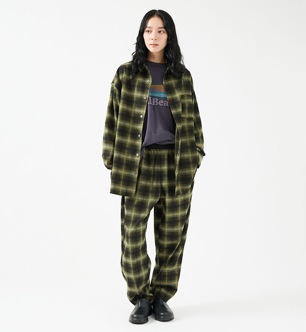 ABAHOUSE「【Revo.レボ】 オンブレーチェックシャツ/ルーズフィット /セットアップ/ユ」|シャツ・ブラウス|