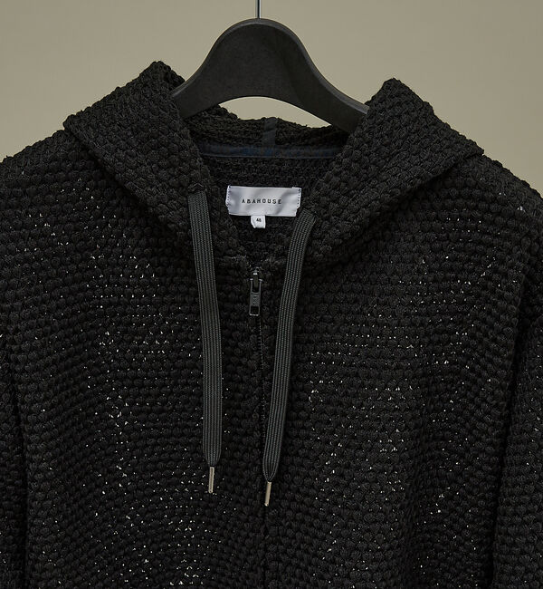 ABAHOUSE「メッシュニット ダブルジップパーカー」|パーカー|