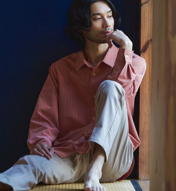 ABAHOUSE「【定番】レギュラーカラーストライプシャツ」|シャツ・ブラウス|