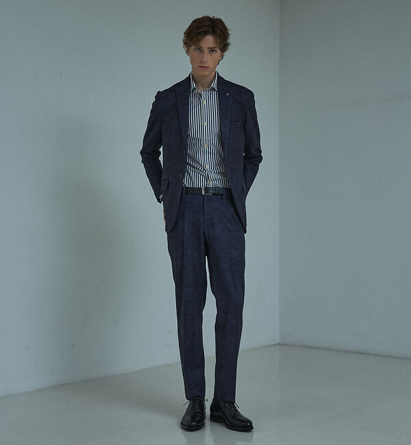 ABAHOUSE「【セットアップ対応】Down Fabric フェードスエード イージースラックス」|スラックス|