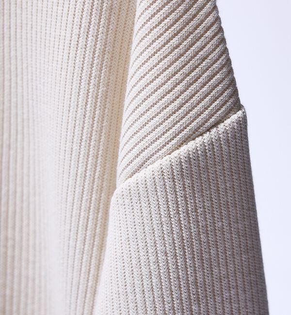 ABAHOUSE「クォーターゲージニット クルーネックスウェット / リラックスフィット」|スウェット・ジャージ|