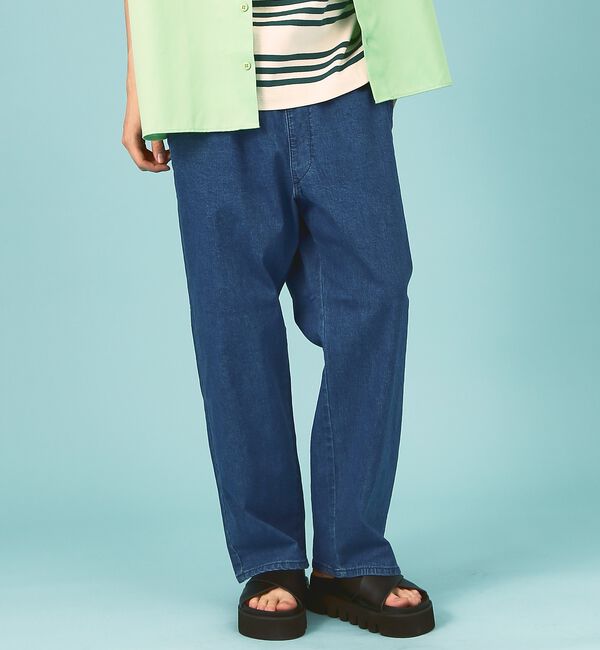 ABAHOUSE「【LEE/リー】 リラックスワイドパンツ FLeeasy/フリージー LM580」|デニム|