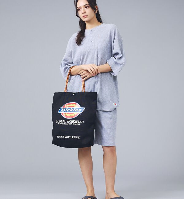 ABAHOUSE「【DICKIES/ディッキーズ】LOGO PRINT ROPE TOTE BAG」|トートバッグ|