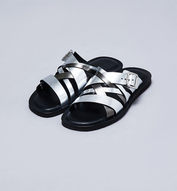 alfredoBANNISTER「マルチクロス レザーサンダル」|サンダル|