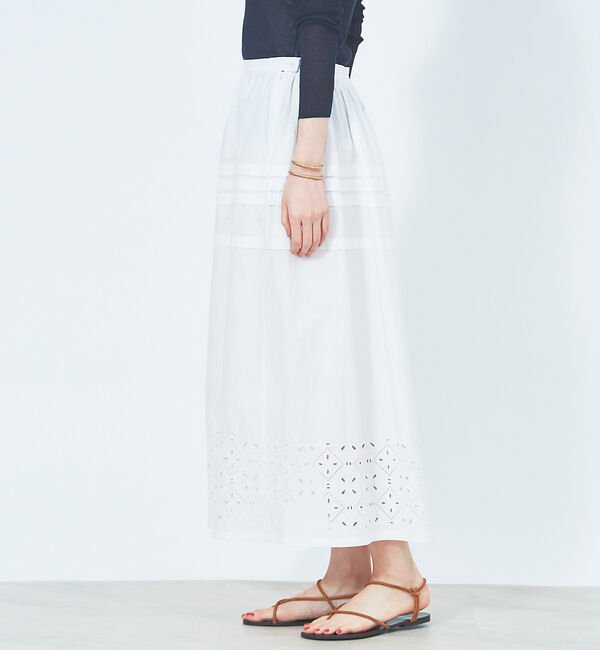 Rouge vif「タイルエンブロイダリースカート」|スカート|