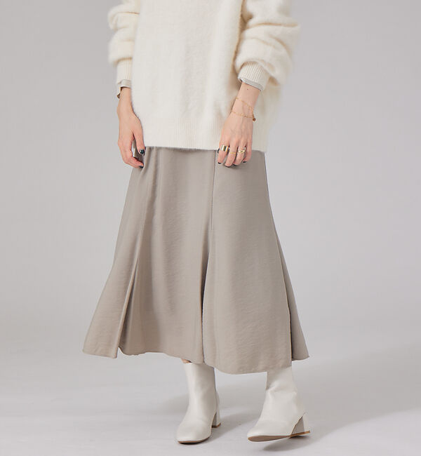 Rouge vif「【XSサイズ展開】セミマーメイドスカート」|スカート|グレージュ