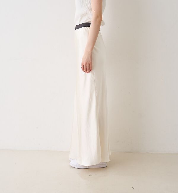 Rouge vif「サテンマーメイドイージーロングスカート」|スカート|