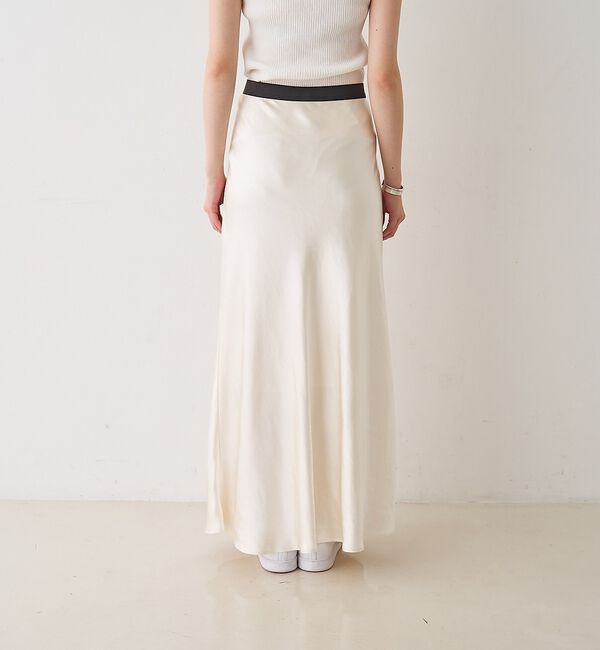 Rouge vif「サテンマーメイドイージーロングスカート」|スカート|