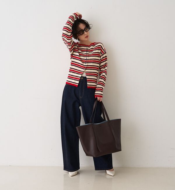 Rouge vif「【&MyuQ/アンドミューク】MELET ビックトートバッグ/ショルダーバッグ」|トートバッグ|