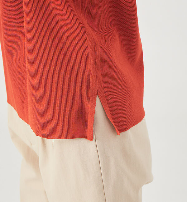 qualite「ウォッシャブルクルーネックニットT」|ニット・セーター|