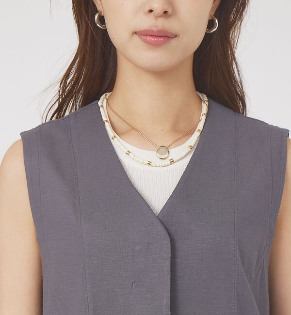 qualite「《セットアップ対応》ブライトリネンジレ」|ベスト・ジレ|