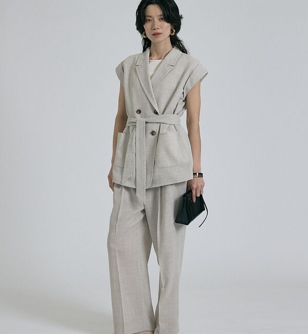 qualite「【セットアップ対応】メッシュ2タックストレードパンツ」|その他|