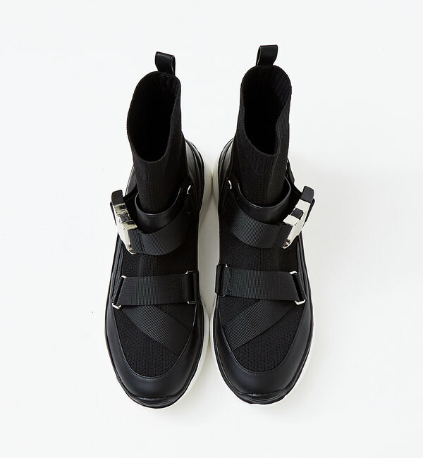 AU BANNISTER「ダブルベルトニットスニーカー」|スニーカー|