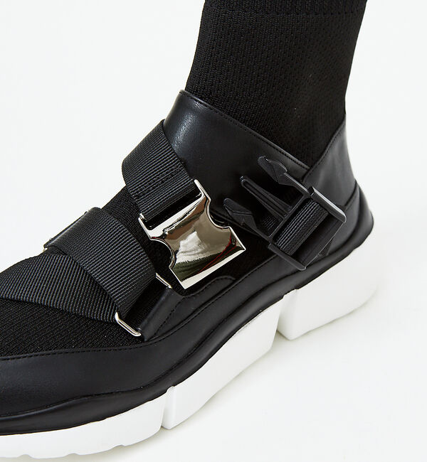 AU BANNISTER「ダブルベルトニットスニーカー」|スニーカー|