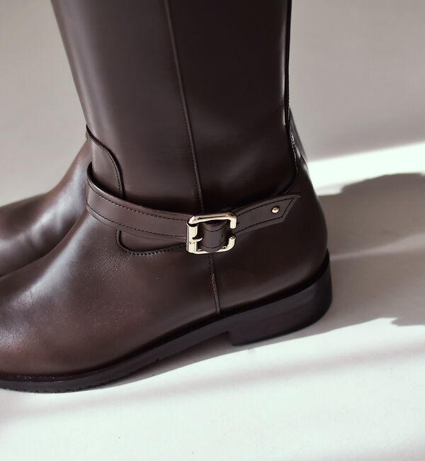 AU BANNISTER「【スノーソール】バックルベルトロングブーツ」|ショートブーツ|