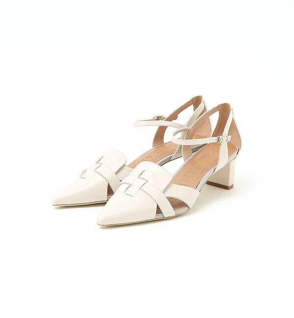 AU BANNISTER「ストラップグルカパンプス」|サンダル|アイボリー