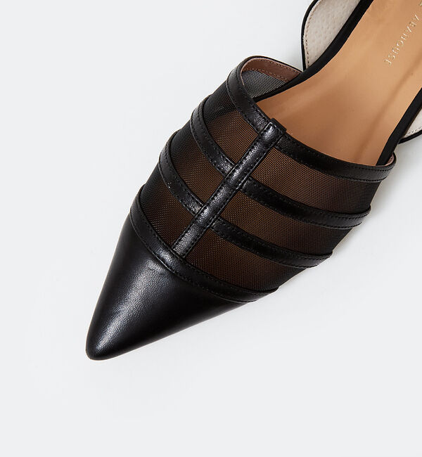 AU BANNISTER「メッシュポインテッドフラットパンプス」|パンプス|