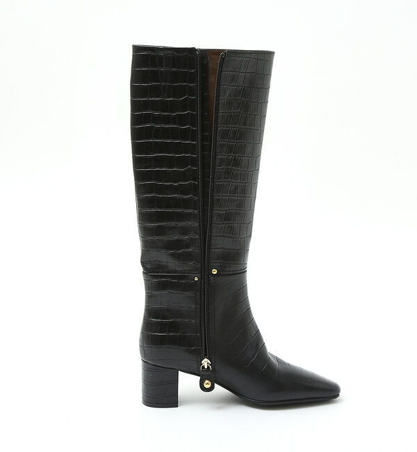 AU BANNISTER「【スノーソール】ストレートラインミドルヒールロングブーツ」|ショートブーツ|