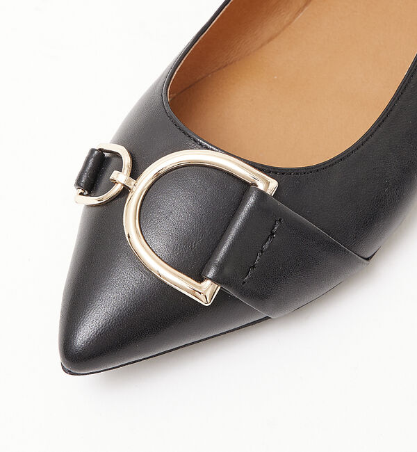 AU BANNISTER「モチーフ付きフラットパンプス」|パンプス|