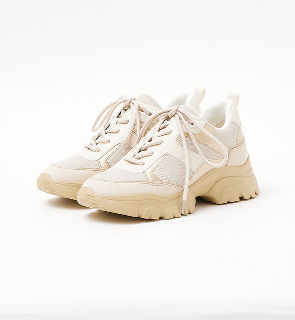 AU BANNISTER「【最高スニーカー】ダッドスニーカー」|スニーカー|ピンクベージュ