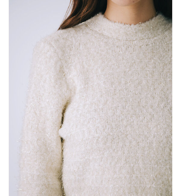 SELFIST「バックオープンラメプルオーバー」|ニット・セーター|
