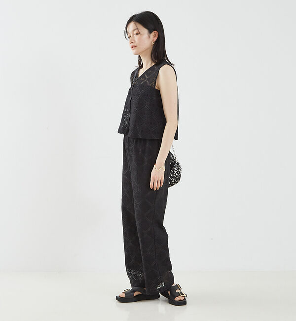 abahouse mavie「レース2WAYジレブラウス」|シャツ・ブラウス|