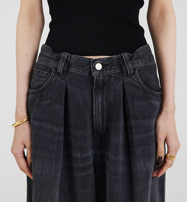 The Store by C' 「【HAIKURE】CANDY BLACK TENCEL ASIANFIT／ブラッ」|デニム|