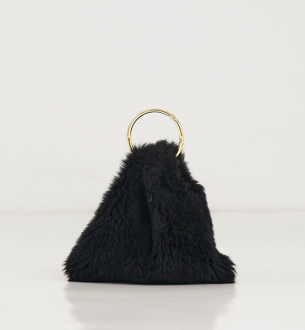 The Store by C' 「【CARUS】GOLD RING FUR BAG／ゴールドリングファーバッグ」|ハンドバッグ|