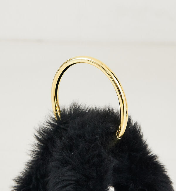 The Store by C' 「【CARUS】GOLD RING FUR BAG／ゴールドリングファーバッグ」|ハンドバッグ|