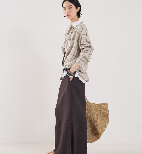 The Store by C' 「【COCUCA】リネンストレートスカート」|スカート|