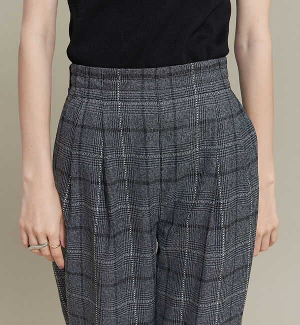 NOMINE「【セットアップ可能】チェックタックパンツ」|スラックス|