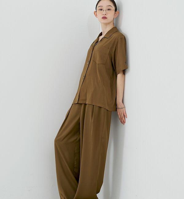 NOMINE「【セットアップ対応】ヴィンテージサテン ドロストコード パンツ」|その他|